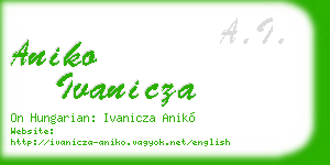 aniko ivanicza business card